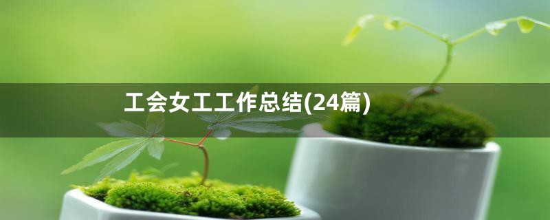 工会女工工作总结(24篇)