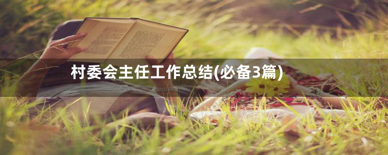 村委会主任工作总结(必备3篇)