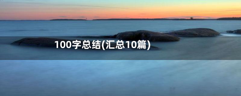 100字总结(汇总10篇)