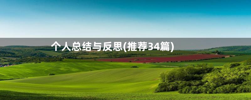 个人总结与反思(推荐34篇)