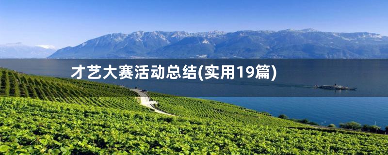 才艺大赛活动总结(实用19篇)