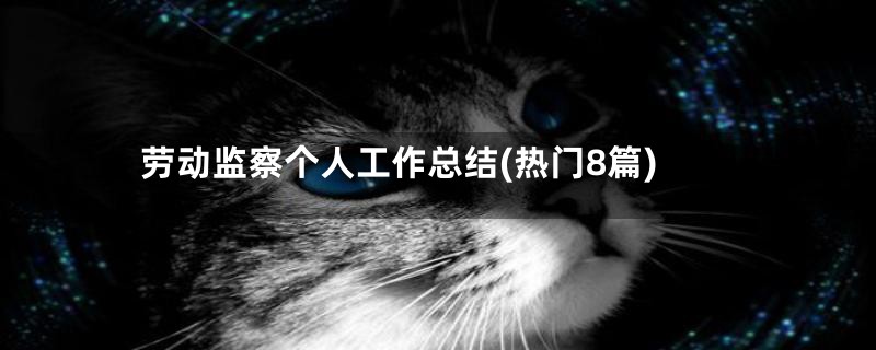 劳动监察个人工作总结(热门8篇)