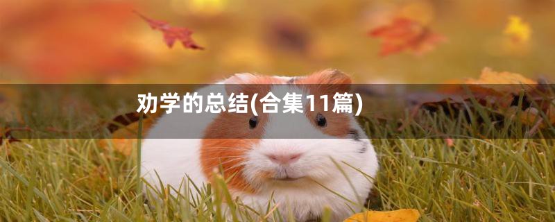 劝学的总结(合集11篇)