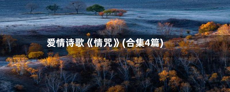 爱情诗歌《情咒》(合集4篇)