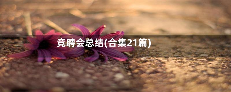 竞聘会总结(合集21篇)