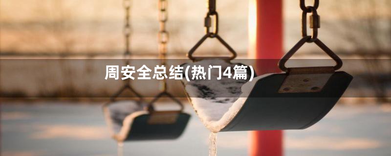 周安全总结(热门4篇)