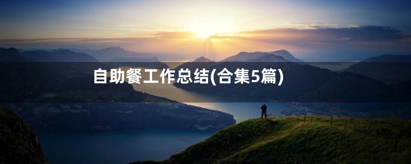 自助餐工作总结(合集5篇)