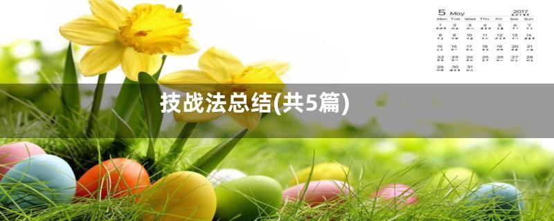 技战法总结(共5篇)