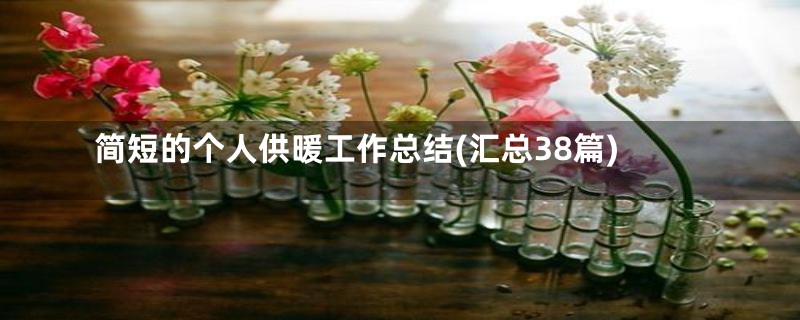 简短的个人供暖工作总结(汇总38篇)