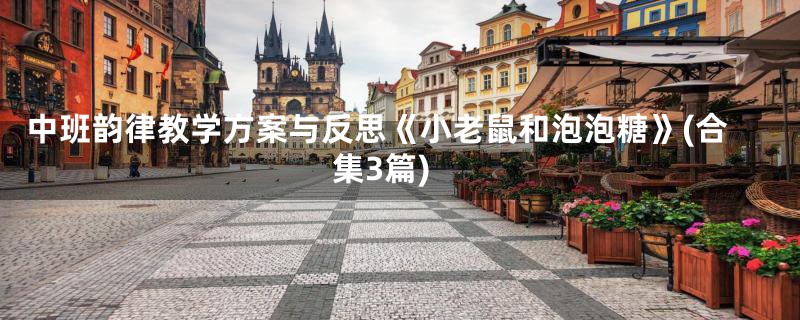 中班韵律教学方案与反思《小老鼠和泡泡糖》(合集3篇)