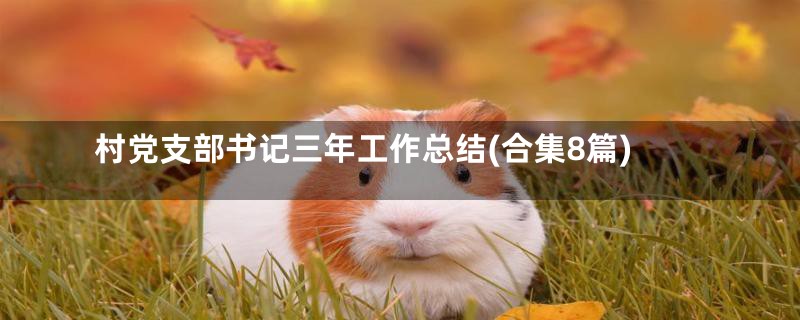 村党支部书记三年工作总结(合集8篇)