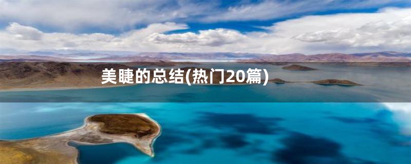 美睫的总结(热门20篇)