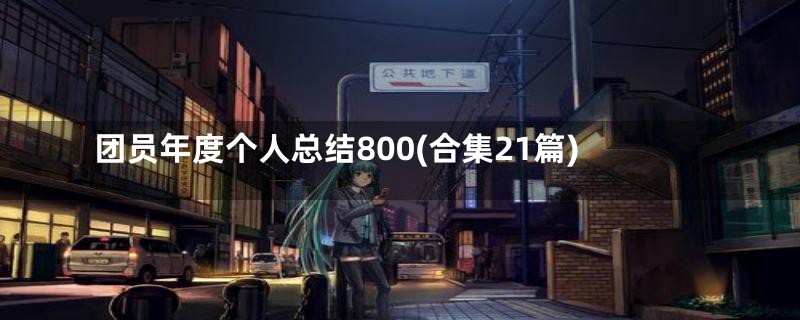 团员年度个人总结800(合集21篇)