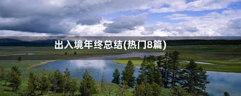 出入境年终总结(热门8篇)