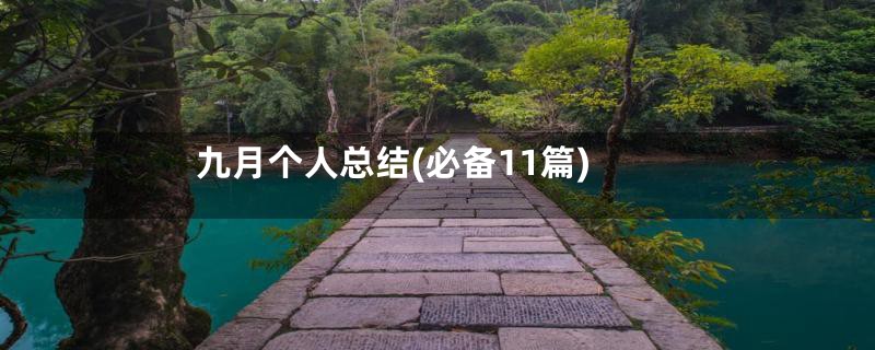 九月个人总结(必备11篇)