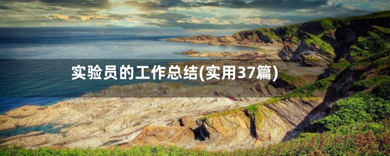实验员的工作总结(实用37篇)