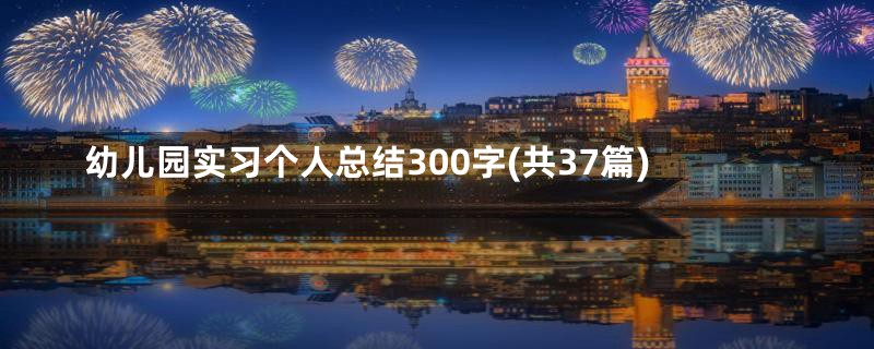 幼儿园实习个人总结300字(共37篇)