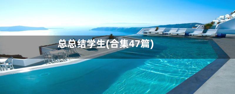 总总结学生(合集47篇)