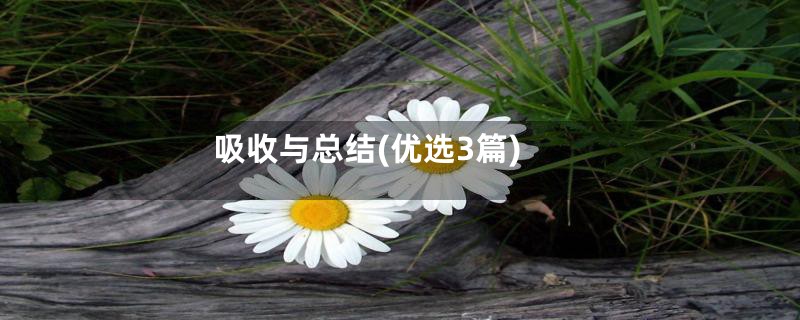 吸收与总结(优选3篇)