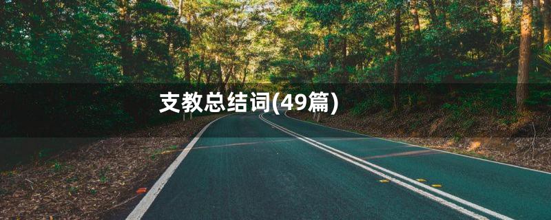 支教总结词(49篇)