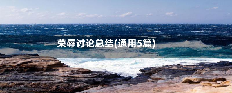 荣辱讨论总结(通用5篇)