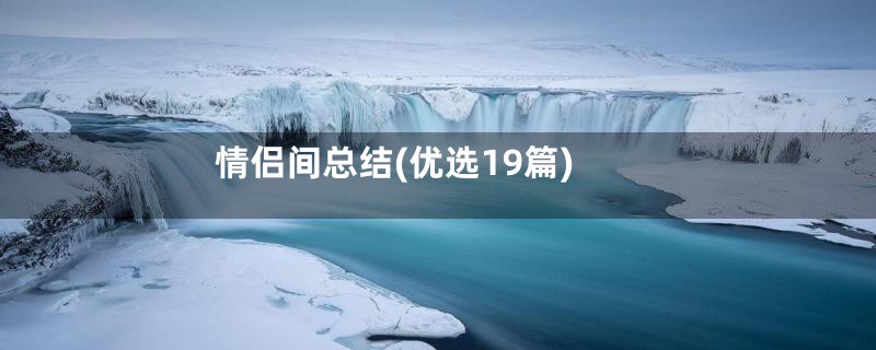 情侣间总结(优选19篇)