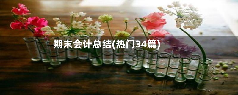 期末会计总结(热门34篇)
