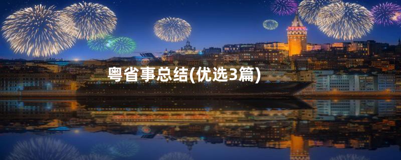 粤省事总结(优选3篇)