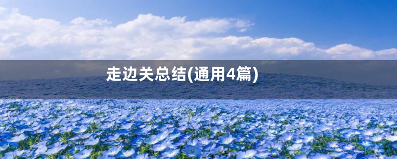走边关总结(通用4篇)
