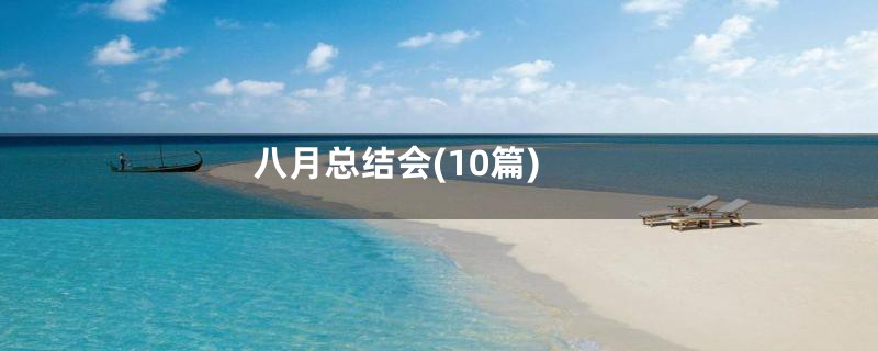八月总结会(10篇)