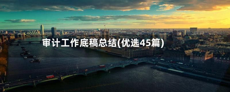 审计工作底稿总结(优选45篇)