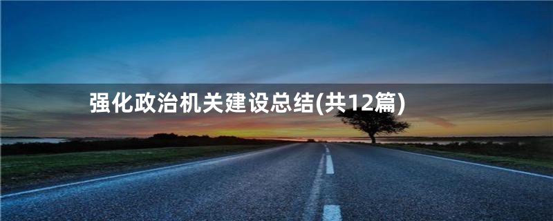 强化政治机关建设总结(共12篇)