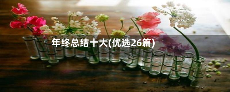 年终总结十大(优选26篇)