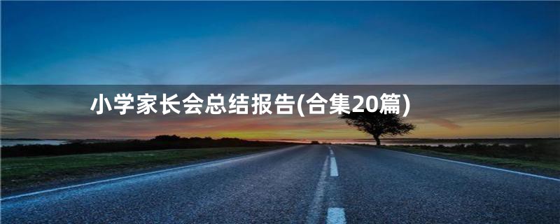 小学家长会总结报告(合集20篇)