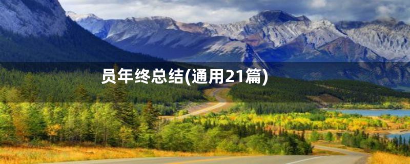 员年终总结(通用21篇)