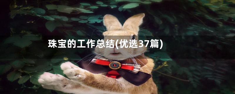 珠宝的工作总结(优选37篇)
