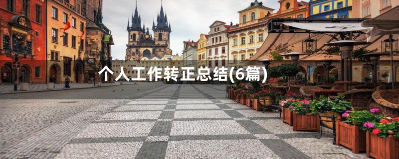 个人工作转正总结(6篇)