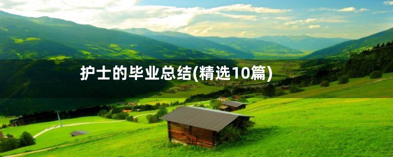 护士的毕业总结(精选10篇)