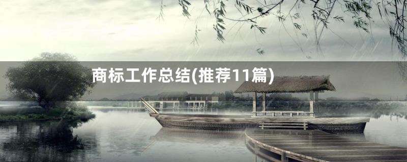 商标工作总结(推荐11篇)
