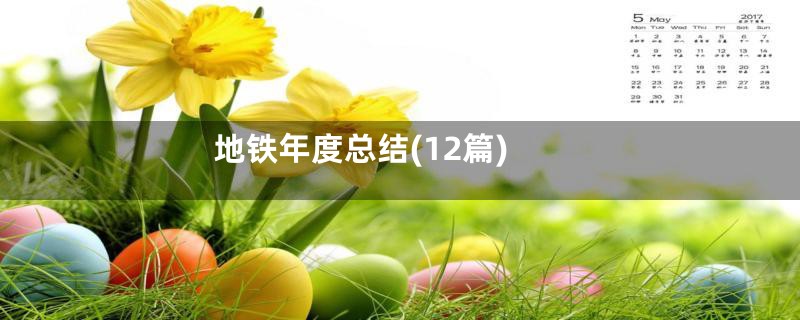地铁年度总结(12篇)