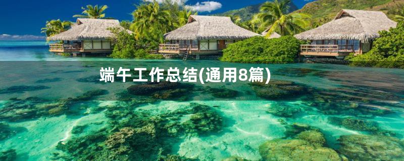 端午工作总结(通用8篇)