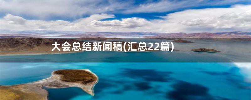 大会总结新闻稿(汇总22篇)