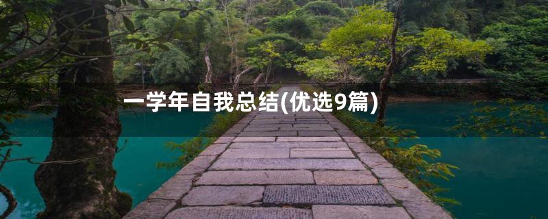 一学年自我总结(优选9篇)