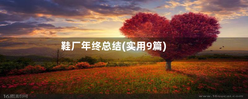 鞋厂年终总结(实用9篇)