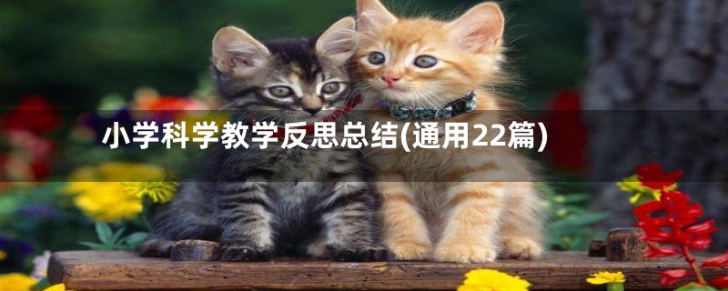 小学科学教学反思总结(通用22篇)