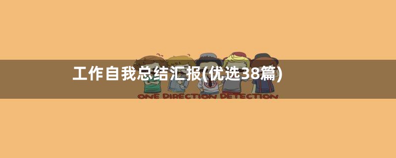 工作自我总结汇报(优选38篇)