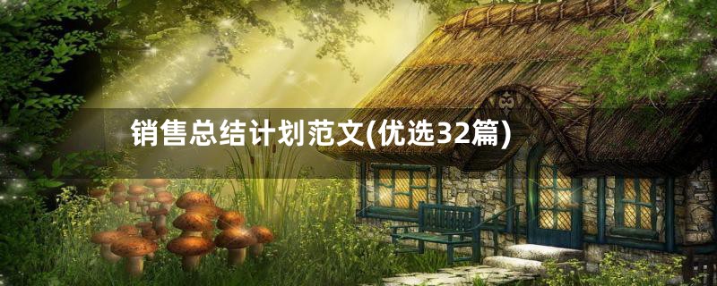 销售总结计划范文(优选32篇)