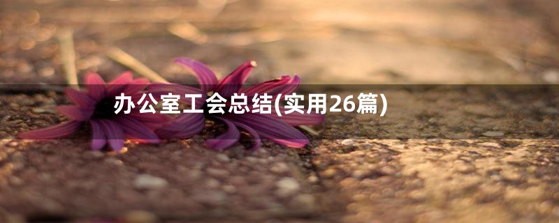 办公室工会总结(实用26篇)