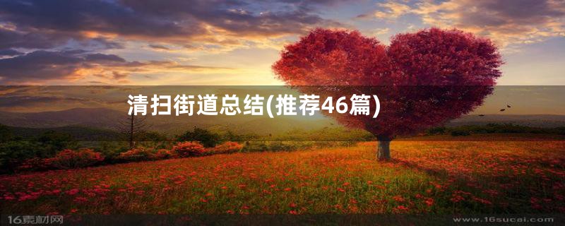 清扫街道总结(推荐46篇)