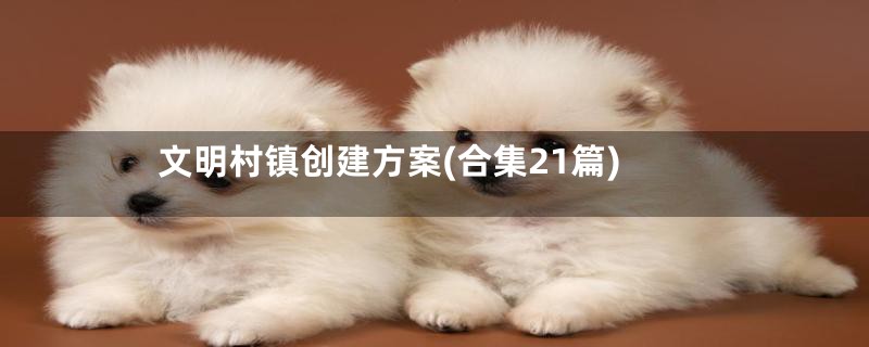 文明村镇创建方案(合集21篇)